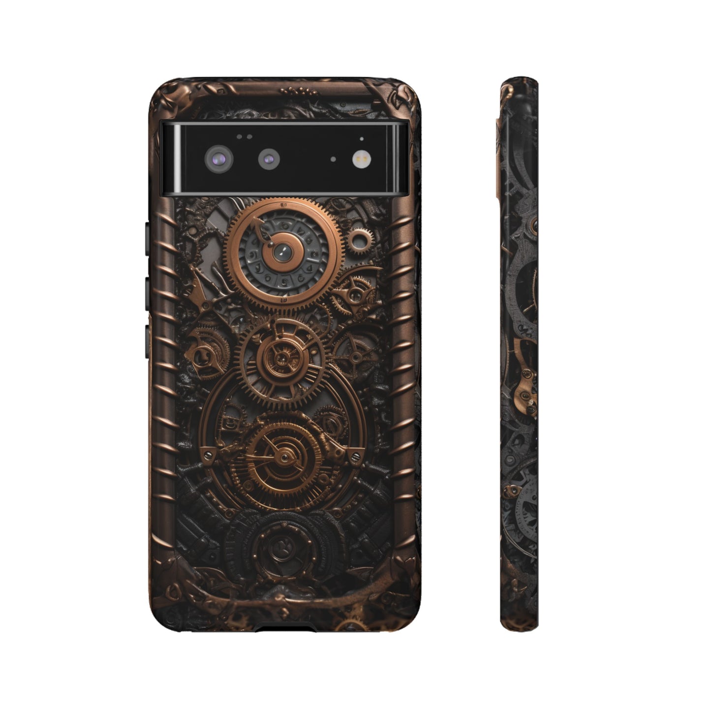 Gearworks 2 Phone Case – Steampunk Victorian Design with Gears and Clockwork for iPhone, Samsung Galaxy, and Google Pixel Devices