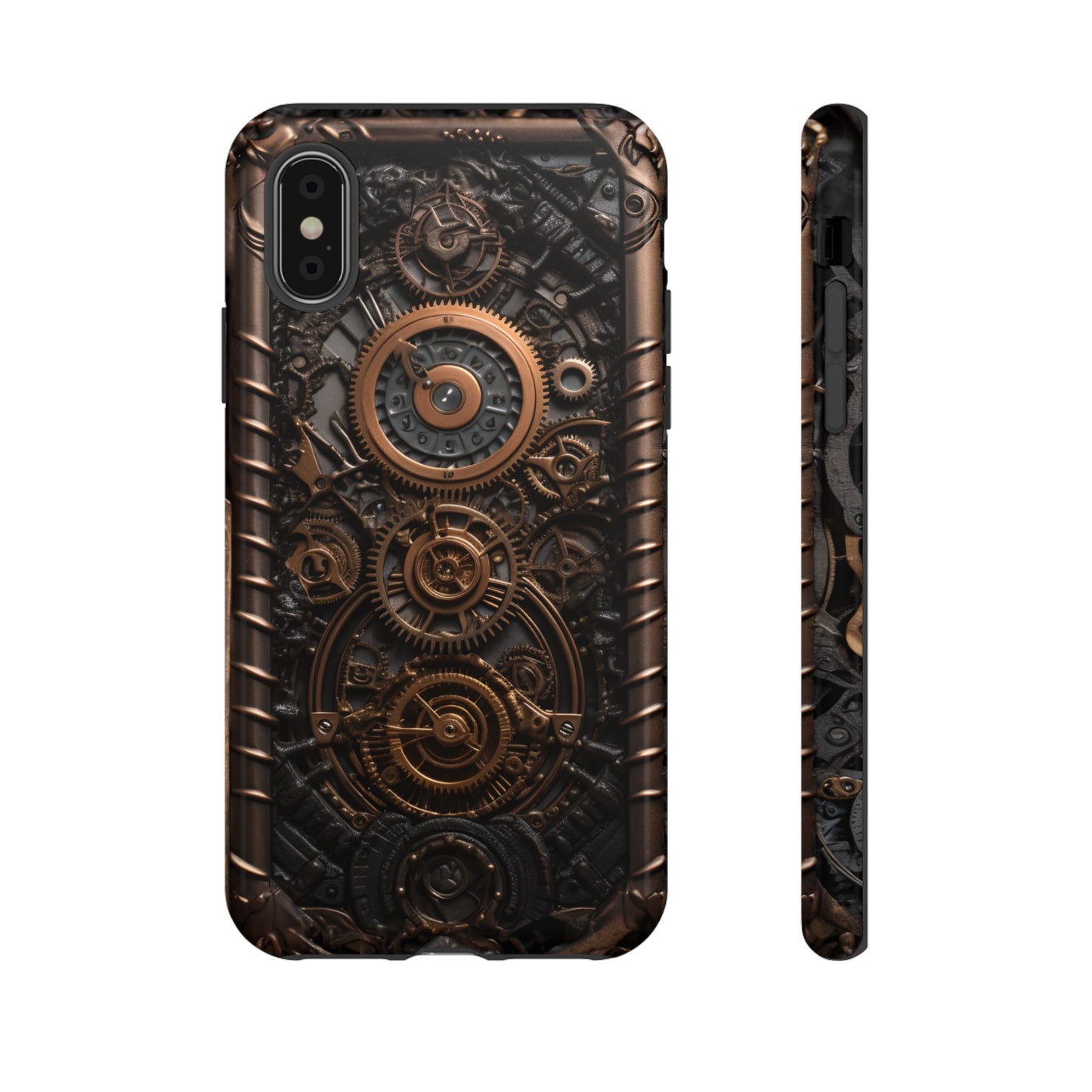 Gearworks 2 Phone Case – Steampunk Victorian Design with Gears and Clockwork for iPhone, Samsung Galaxy, and Google Pixel Devices