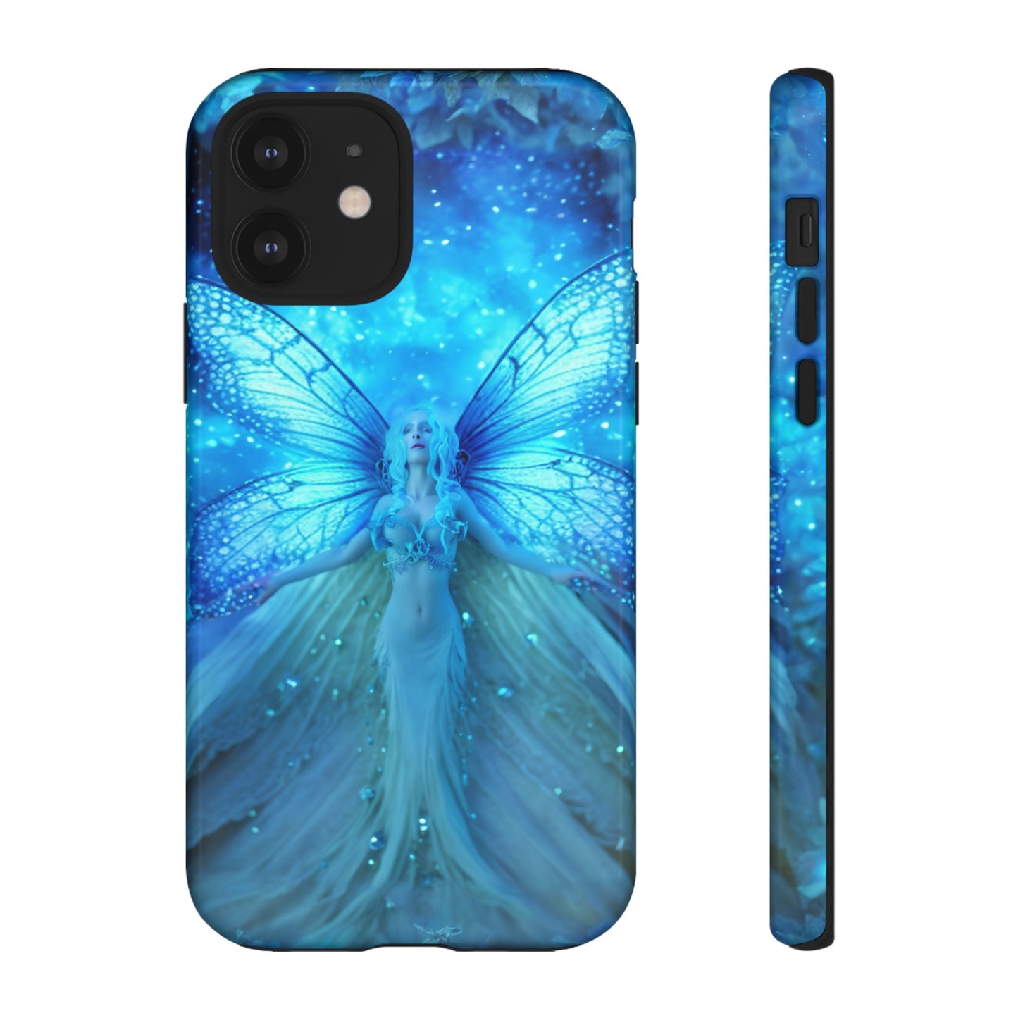 Blue Cosmic Fairy Phone Case – Enchanting Fae Design for iPhone, Samsung Galaxy, and Google Pixel Devices