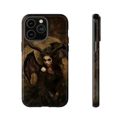 Demon Lilith Gothic Phone Case for iPhone, Samsung Galaxy, Google Pixel - Dark Fantasy Art