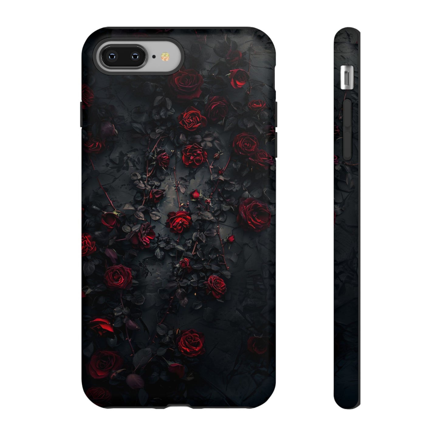 Gothic Roses Tough Phone Case – Elegant Dark Floral Design for iPhone, Samsung Galaxy, and Google Pixel Devices