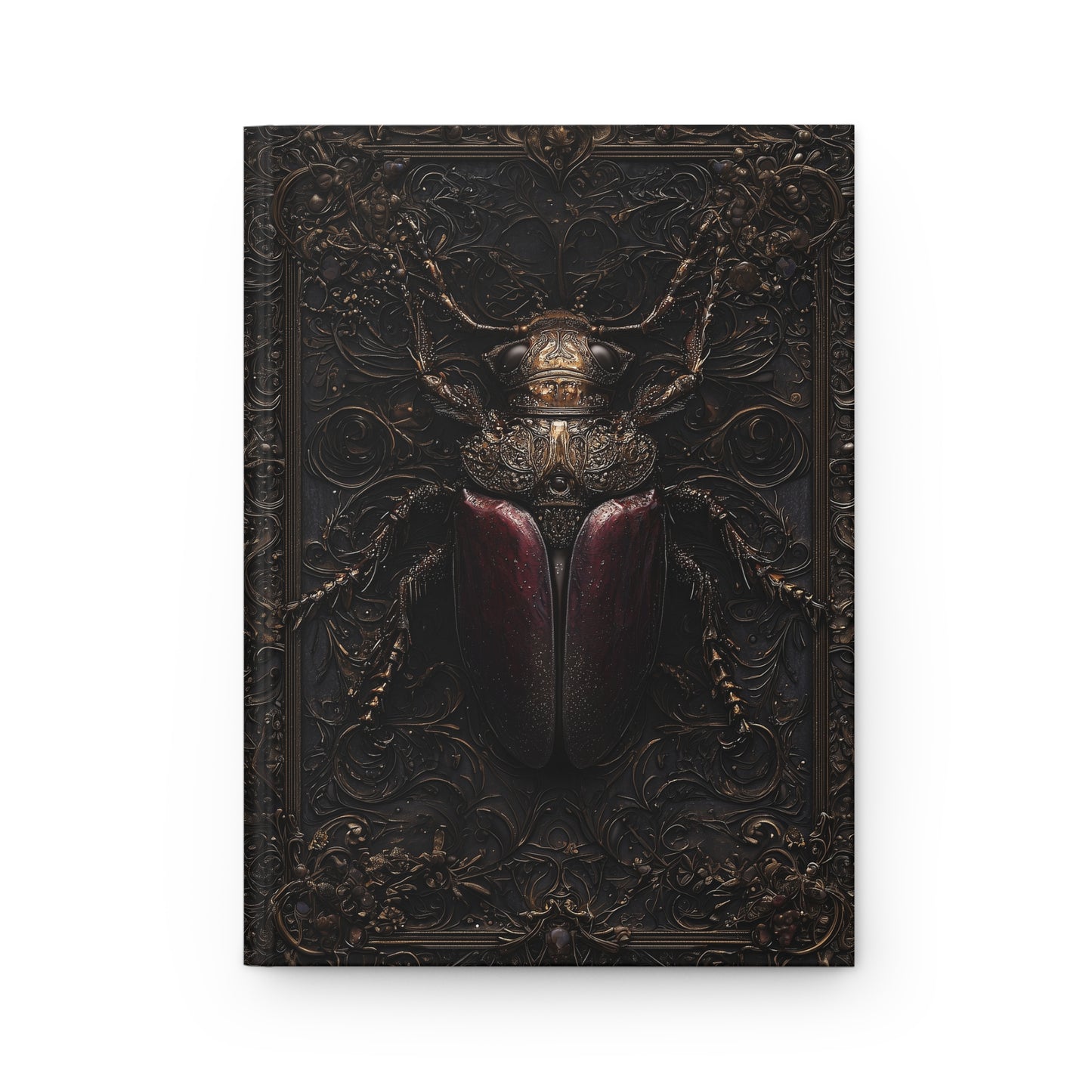 Ornate Beetle Hardcover Journal - Unique Insect-Themed Notebook