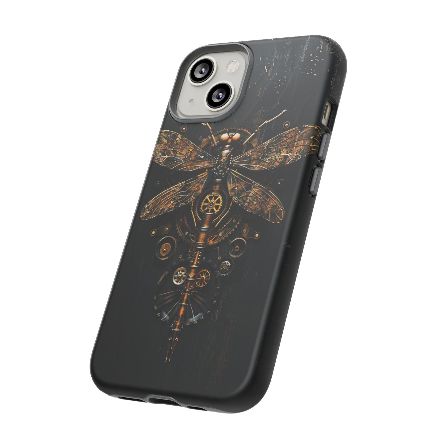 Steampunk Dragonfly Phone Case - Intricate Gear Design for iPhone, Samsung Galaxy, Google Pixel Devices