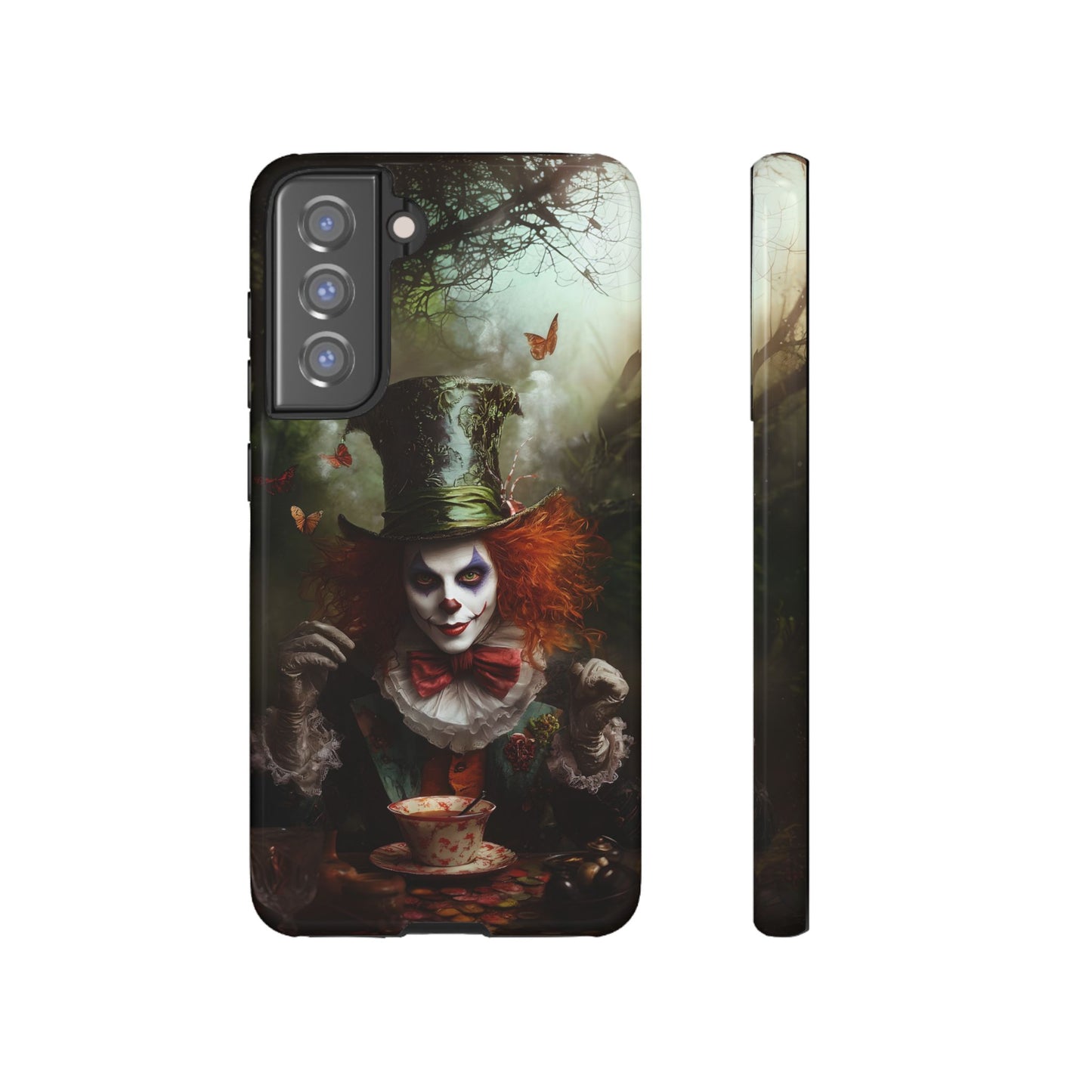 Mad Hatter Gothic Fantasy Phone Case - Dark Wonderland Design for iPhone, Samsung Galaxy, and Google Pixel Devices