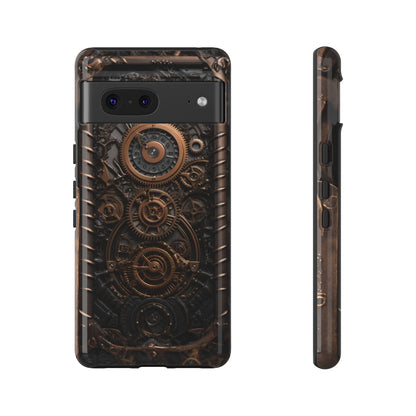 Gearworks 2 Phone Case – Steampunk Victorian Design with Gears and Clockwork for iPhone, Samsung Galaxy, and Google Pixel Devices