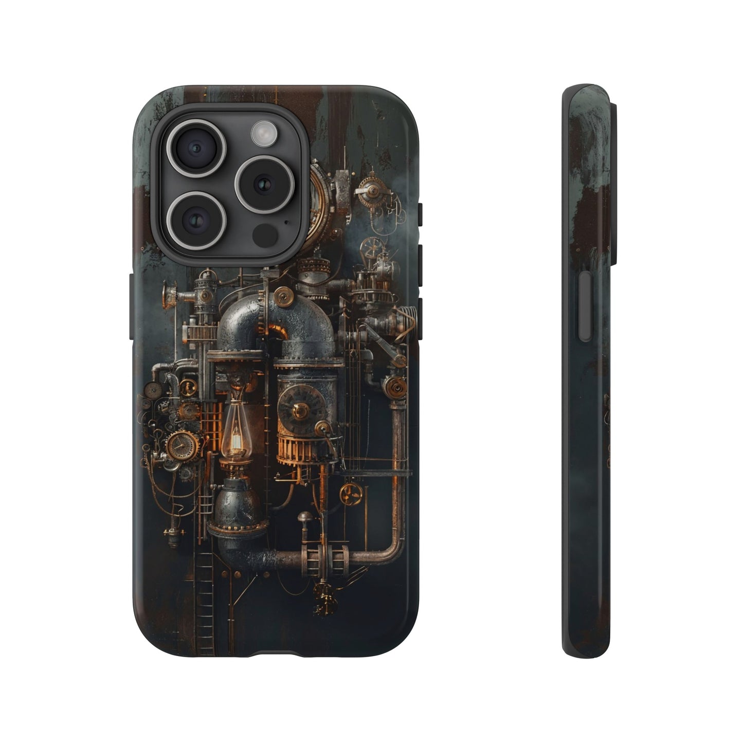 Steampunk Machine #2 Phone Case - Intricate Industrial Design for iPhone, Samsung Galaxy, Google Pixel Devices, Victorian Design Gears