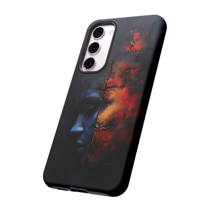 Abstract Duality Art Phone Case - Bold Modern Design