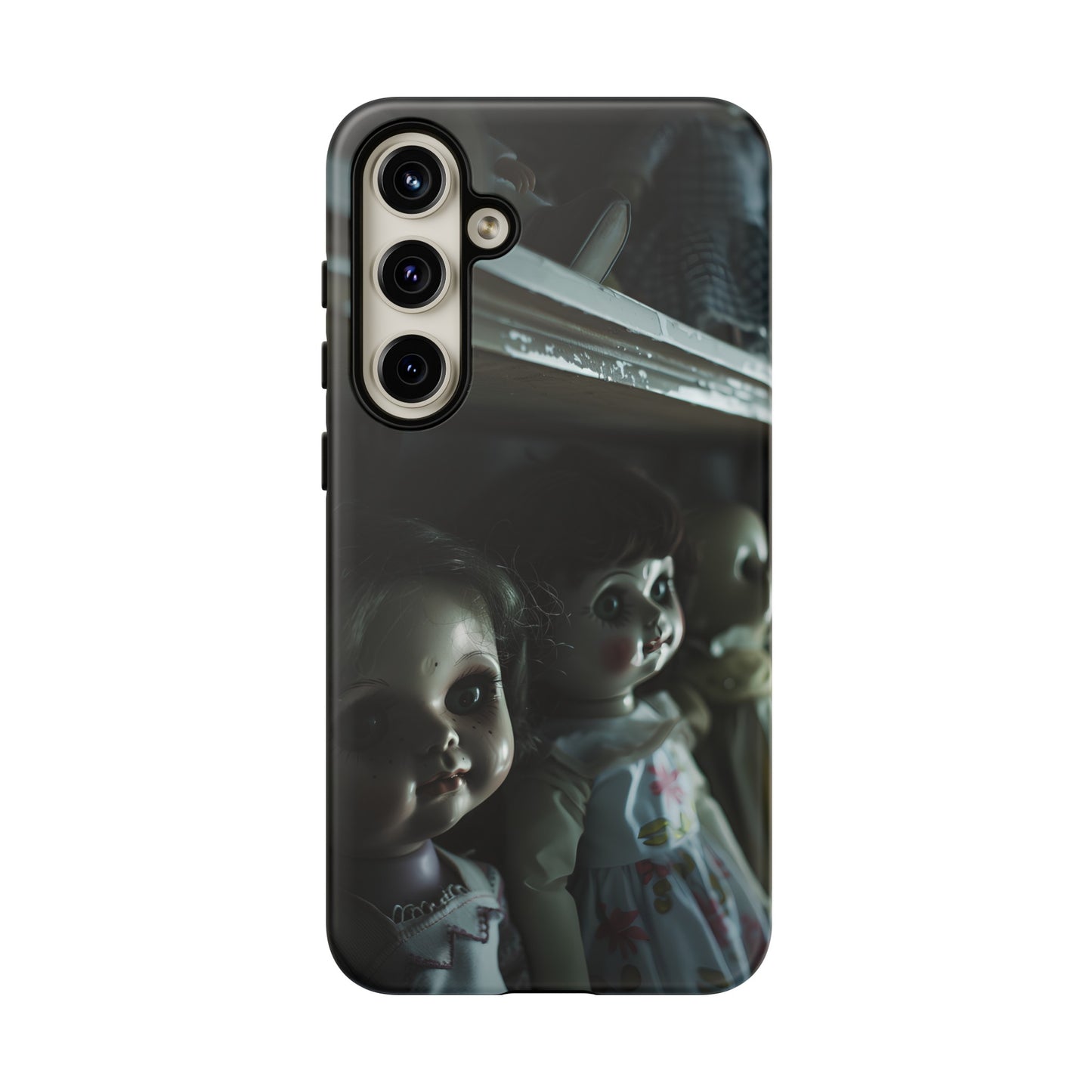 Creepy Dolls Phone Case – Eerie Vintage Doll Design for iPhone, Samsung Galaxy, and Google Pixel Devices