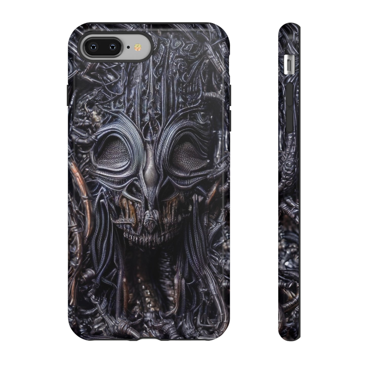 Biomechanical Horror 2 Phone Case – Futuristic Alien Horror Design for iPhone, Samsung Galaxy, and Google Pixel Devices