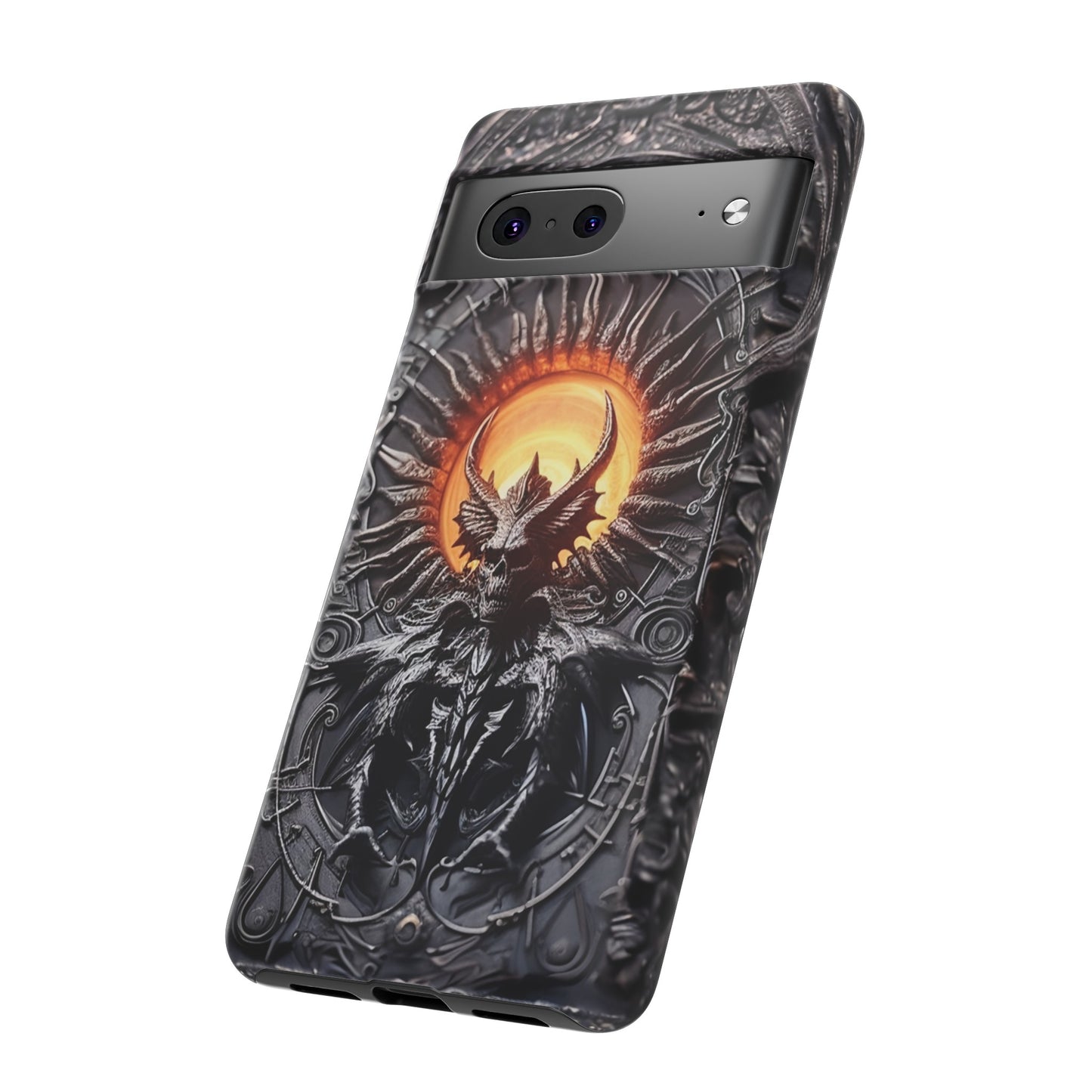 Skeletal Demonic King Phone Case – Ornate Gothic Design for iPhone, Samsung Galaxy, and Google Pixel Devices