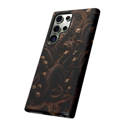 Skulls and Tentacles Phone Case – Lovecraftian Horror Design for iPhone, Samsung Galaxy, and Google Pixel Devices