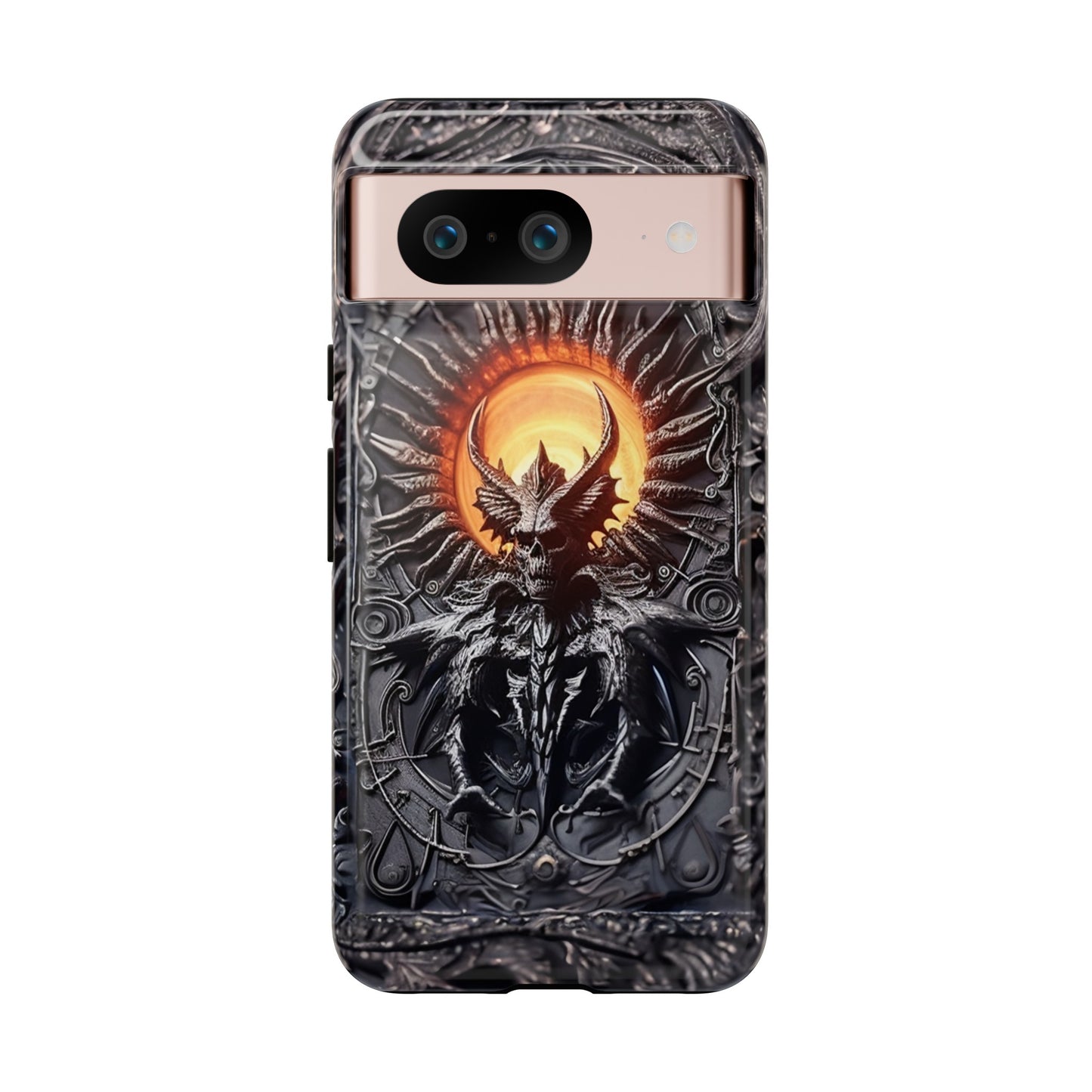 Skeletal Demonic King Phone Case – Ornate Gothic Design for iPhone, Samsung Galaxy, and Google Pixel Devices