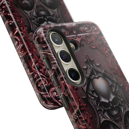 Vampiric Tough Phone Case – Gothic Skull Vampire Design for iPhone, Samsung Galaxy, and Google Pixel Devices