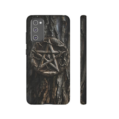 Pentacle Tree Phone Case – Wiccan Nature Magic Design for iPhone, Samsung Galaxy, and Google Pixel Devices