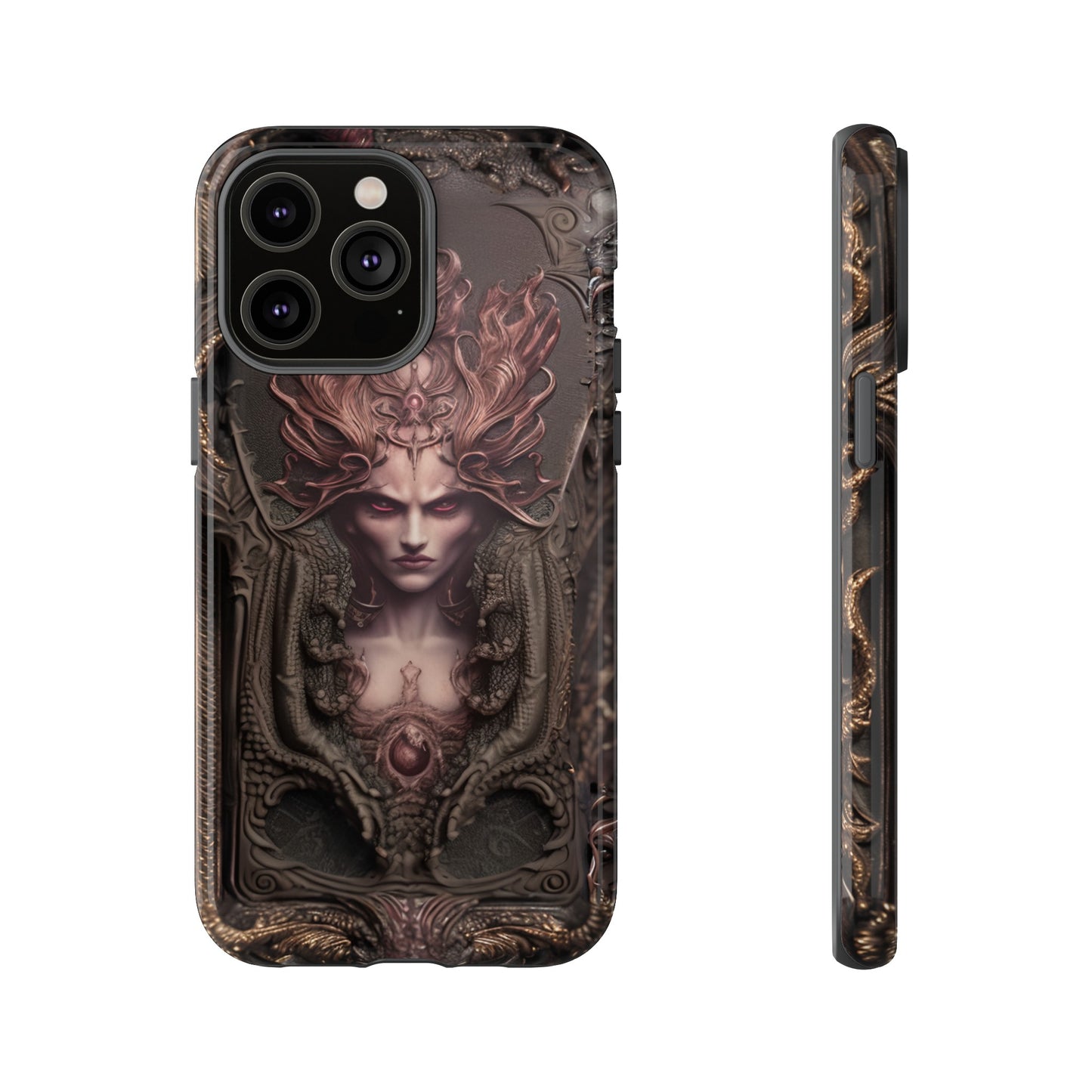 Dark Lilith Phone Case – Horned Hell Horror Design for iPhone, Samsung Galaxy, and Google Pixel Devices