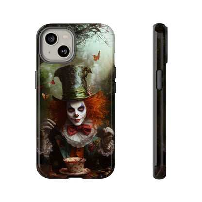 Mad Hatter Gothic Fantasy Phone Case - Dark Wonderland Design for iPhone, Samsung Galaxy, and Google Pixel Devices