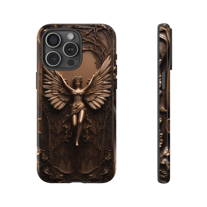 The Bronze Fairy Phone Case – Fantasy Faery Design for iPhone, Samsung Galaxy, and Google Pixel Devices