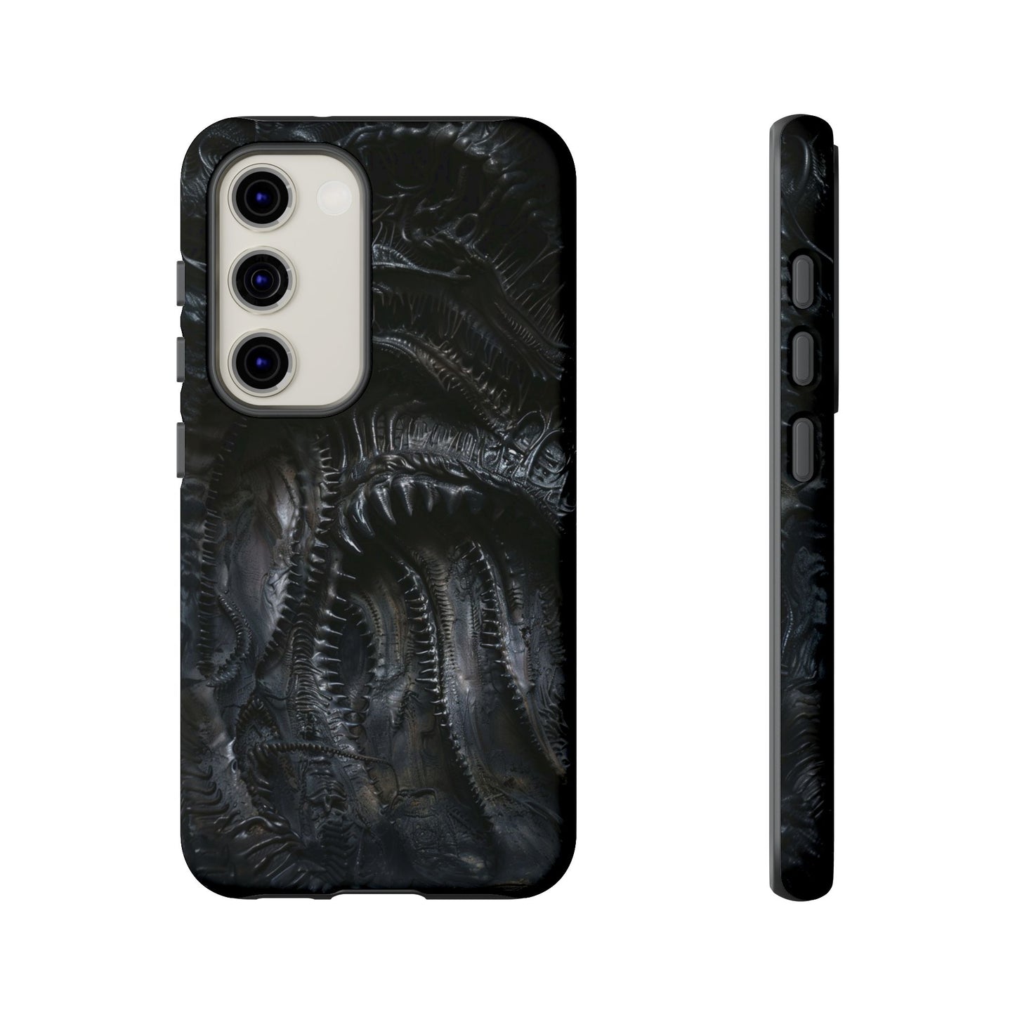 Surreal Biomechanical Phone Case - Gothic Sci-Fi Art for iPhone, Samsung Galaxy, and Google Pixel Devices