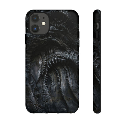 Surreal Biomechanical Phone Case - Gothic Sci-Fi Art for iPhone, Samsung Galaxy, and Google Pixel Devices