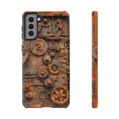 Rusted Steampunk Gearworks Phone Case for iPhone, Samsung Galaxy, and Google Pixel Devices