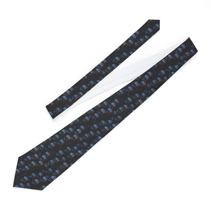 Skull Necktie – Gothic Horror Formal Tie with Skeleton Design