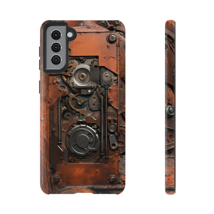 Rusted Mechanisms Phone Case – Steampunk Metal Gear Design for iPhone, Samsung Galaxy, and Google Pixel Devices