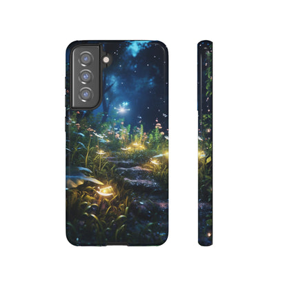 Fireflies in the Forest Tough Phone Case – Enchanting Summer Night Design for iPhone, Samsung Galaxy, and Google Pixel Devices