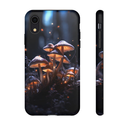 Glowing Mushrooms at Night Phone Case – Enchanting Fantasy Forest Design for iPhone, Samsung Galaxy, and Google Pixel Devices