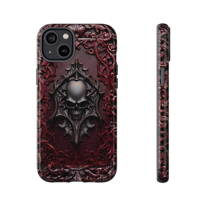 Vampiric Tough Phone Case – Gothic Skull Vampire Design for iPhone, Samsung Galaxy, and Google Pixel Devices