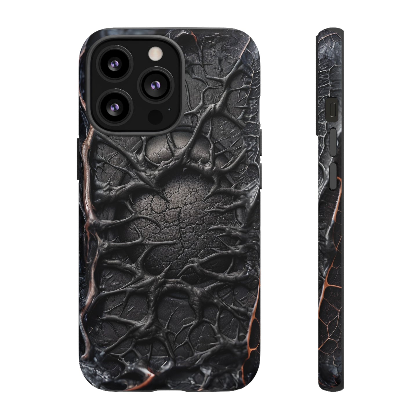 Black Veins Tough Phone Case – Lovecraftian Horror Design for iPhone, Samsung Galaxy, and Google Pixel Devices