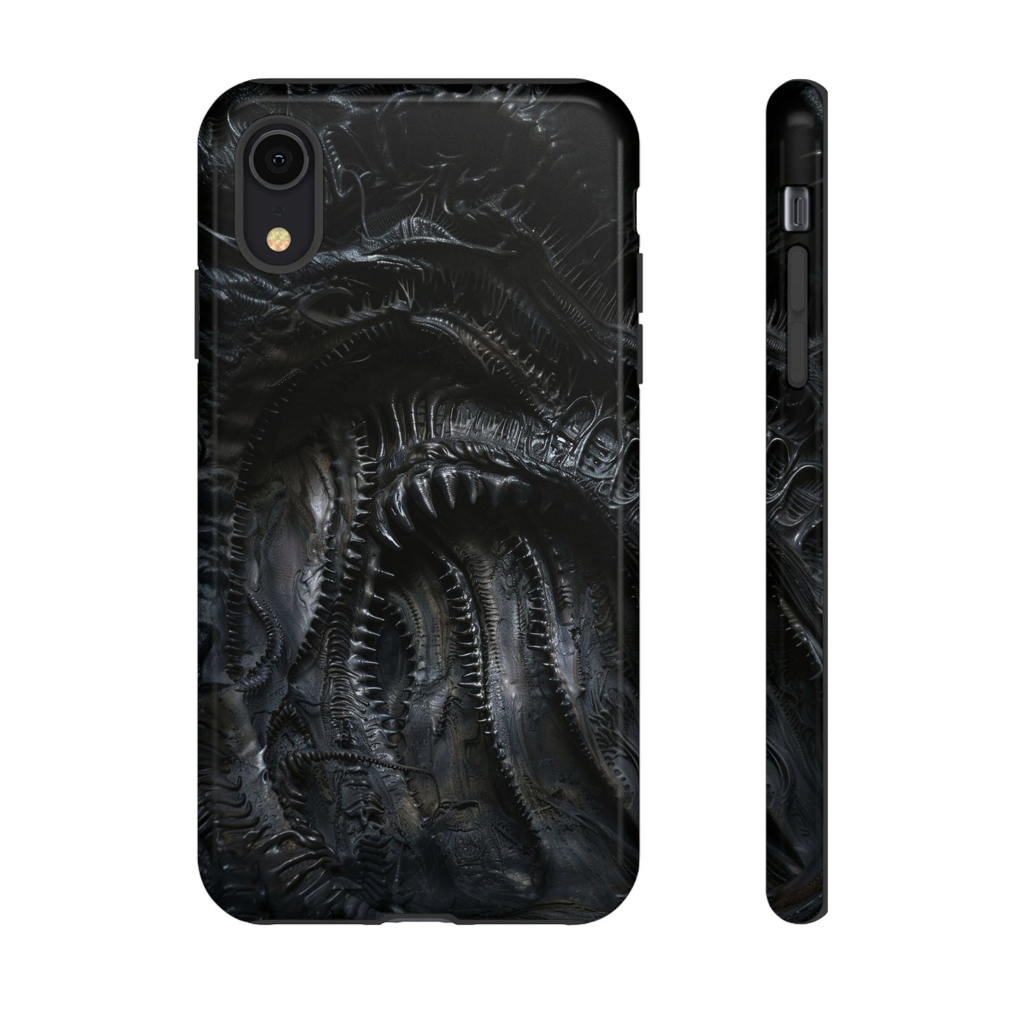 Surreal Biomechanical Phone Case - Gothic Sci-Fi Art for iPhone, Samsung Galaxy, and Google Pixel Devices