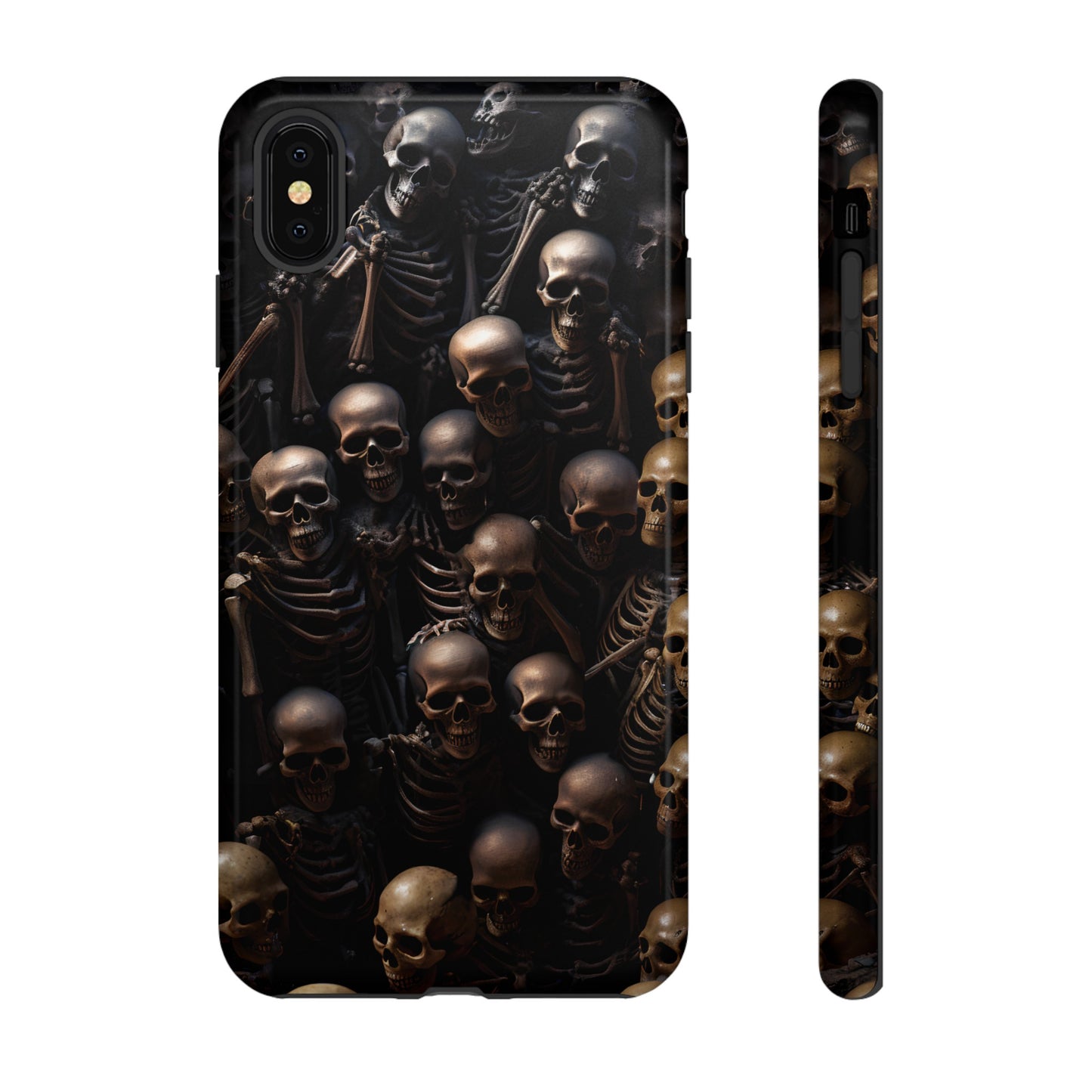 Skeletal Grave Phone Case – Halloween Horror Skeleton Design for iPhone, Samsung Galaxy, and Google Pixel Devices