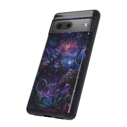 Trippy Psychedelic Alien Landscape Phone Case - Vibrant Abstract Design for iPhone, Samsung Galaxy and Google Pixel Devices