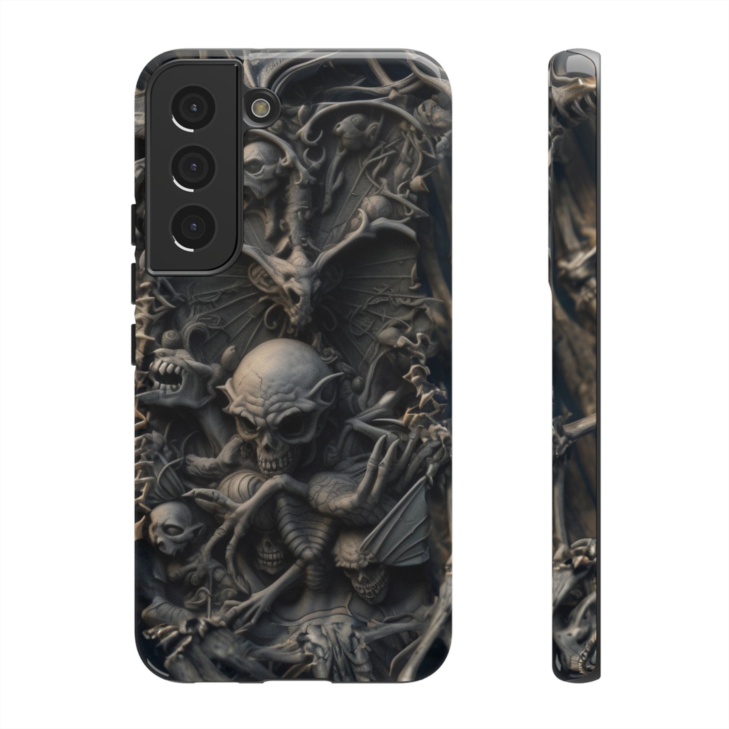 Those Who Dwell Below #1 Phone Case – Intricate Gothic Skeleton Design for iPhone, Samsung Galaxy, Google Pixel Devices