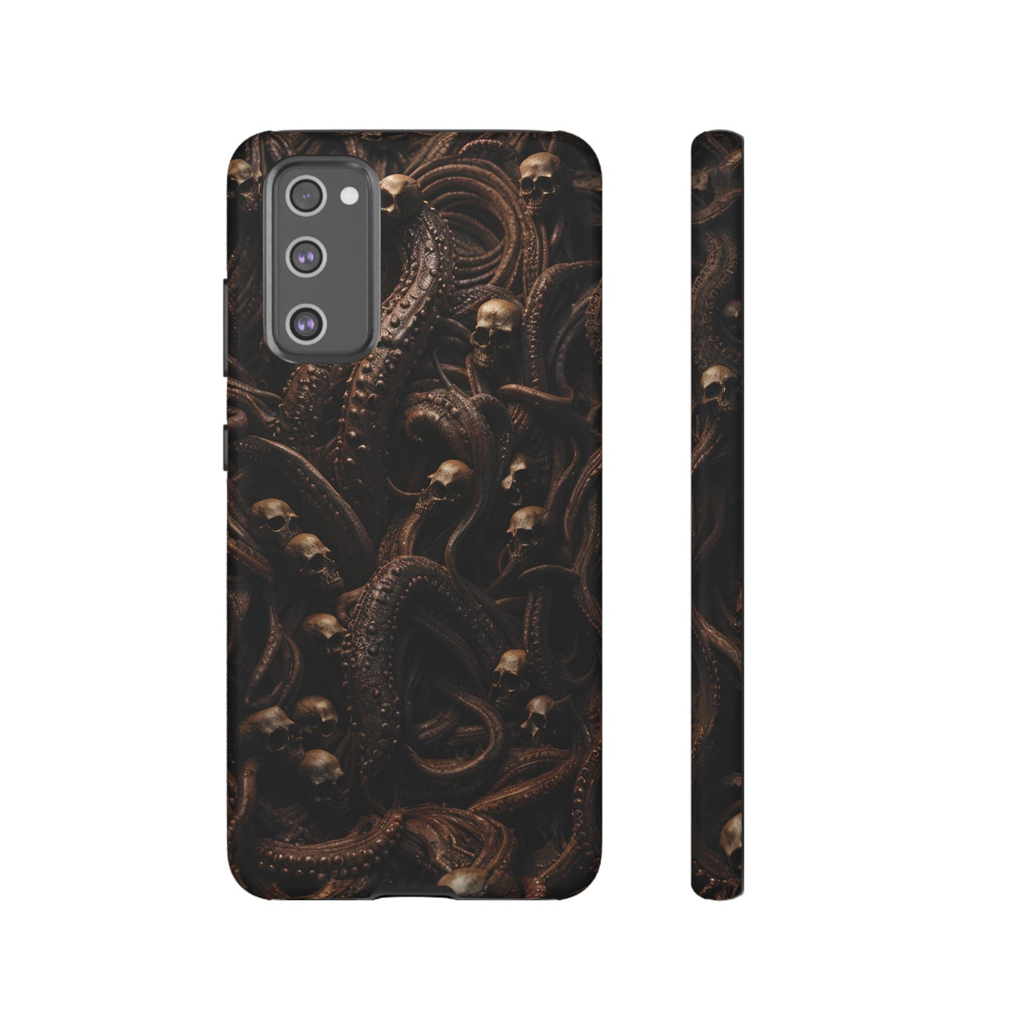 Skulls and Tentacles Phone Case – Lovecraftian Horror Design for iPhone, Samsung Galaxy, and Google Pixel Devices