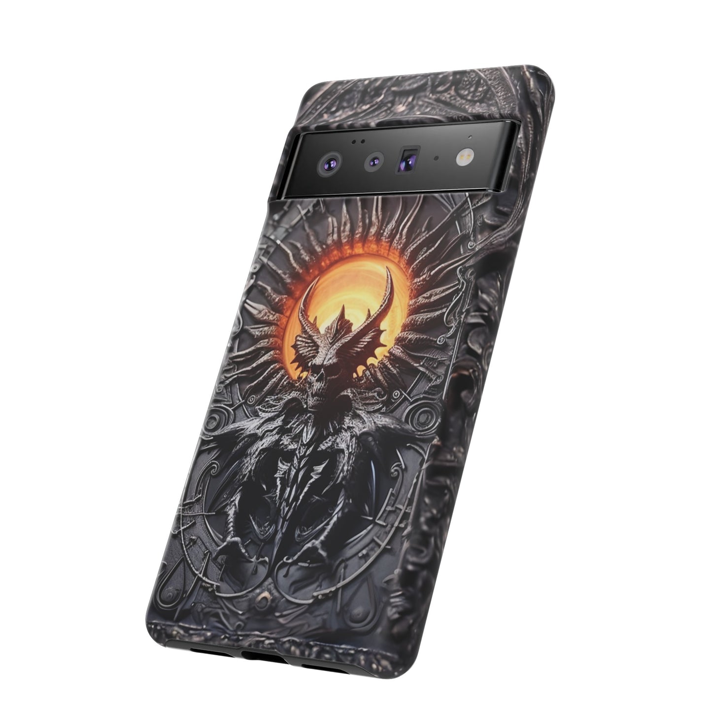 Skeletal Demonic King Phone Case – Ornate Gothic Design for iPhone, Samsung Galaxy, and Google Pixel Devices