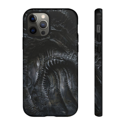 Surreal Biomechanical Phone Case - Gothic Sci-Fi Art for iPhone, Samsung Galaxy, and Google Pixel Devices