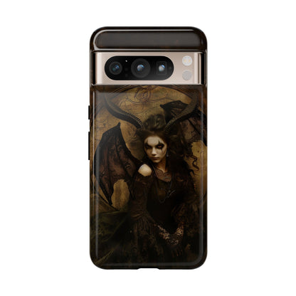 Demon Lilith Gothic Phone Case for iPhone, Samsung Galaxy, Google Pixel - Dark Fantasy Art