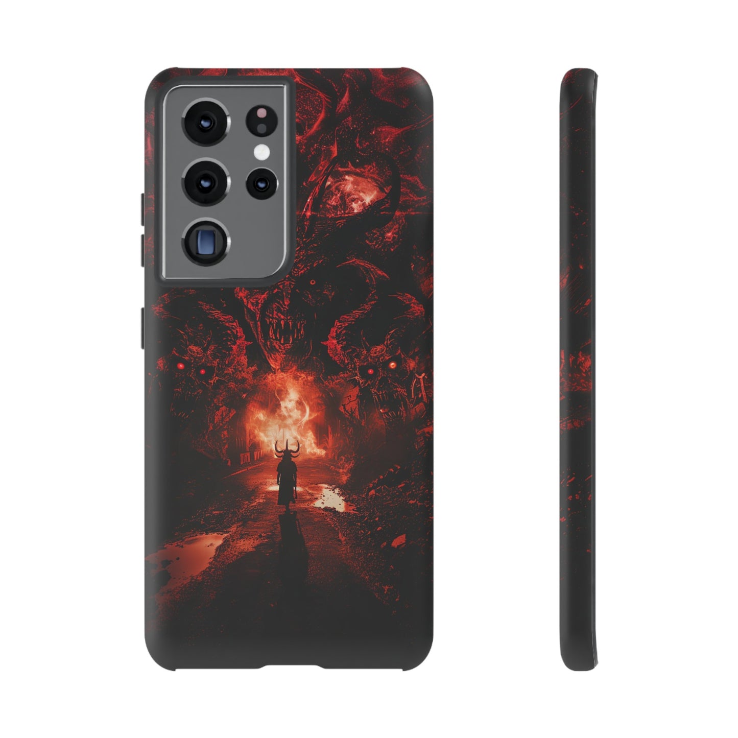 The Road to Hell Phone Case – Gothic Demon and Devil Design for iPhone, Samsung Galaxy, and Google Pixel Devices