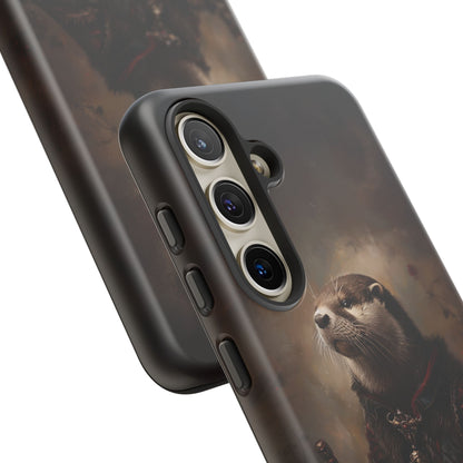 Noble Otter King Phone Case - Vintage Gothic Animal Art Design for iPhone, Samsung Galaxy, and Google Pixel Devices