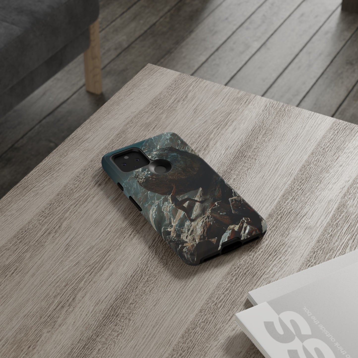 Sisyphus Phone Case – Mythological Art Design for iPhone, Samsung Galaxy, and Google Pixel Devices