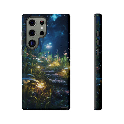 Fireflies in the Forest Tough Phone Case – Enchanting Summer Night Design for iPhone, Samsung Galaxy, and Google Pixel Devices