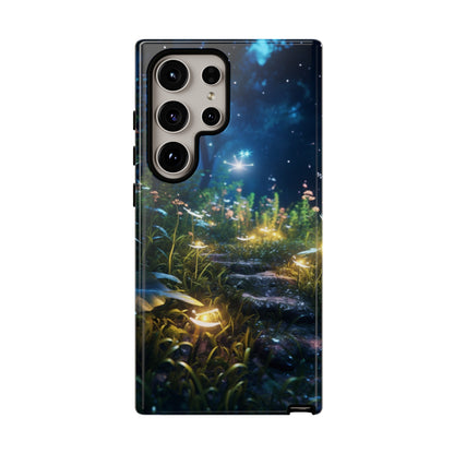 Fireflies in the Forest Tough Phone Case – Enchanting Summer Night Design for iPhone, Samsung Galaxy, and Google Pixel Devices