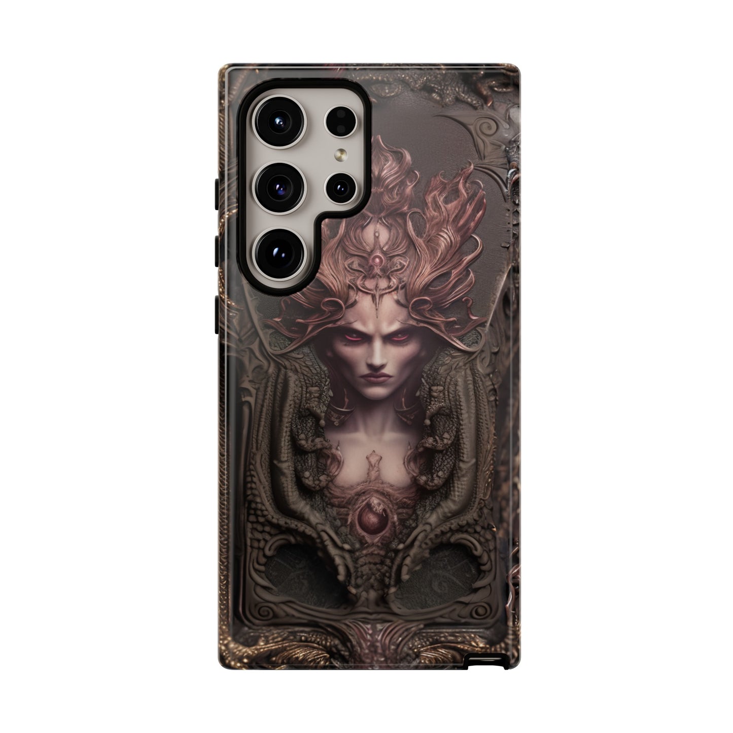 Dark Lilith Phone Case – Horned Hell Horror Design for iPhone, Samsung Galaxy, and Google Pixel Devices