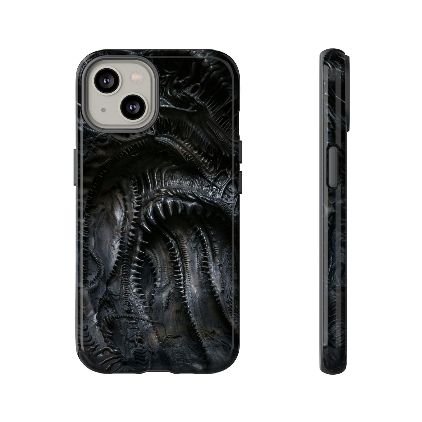 Surreal Biomechanical Phone Case - Gothic Sci-Fi Art for iPhone, Samsung Galaxy, and Google Pixel Devices