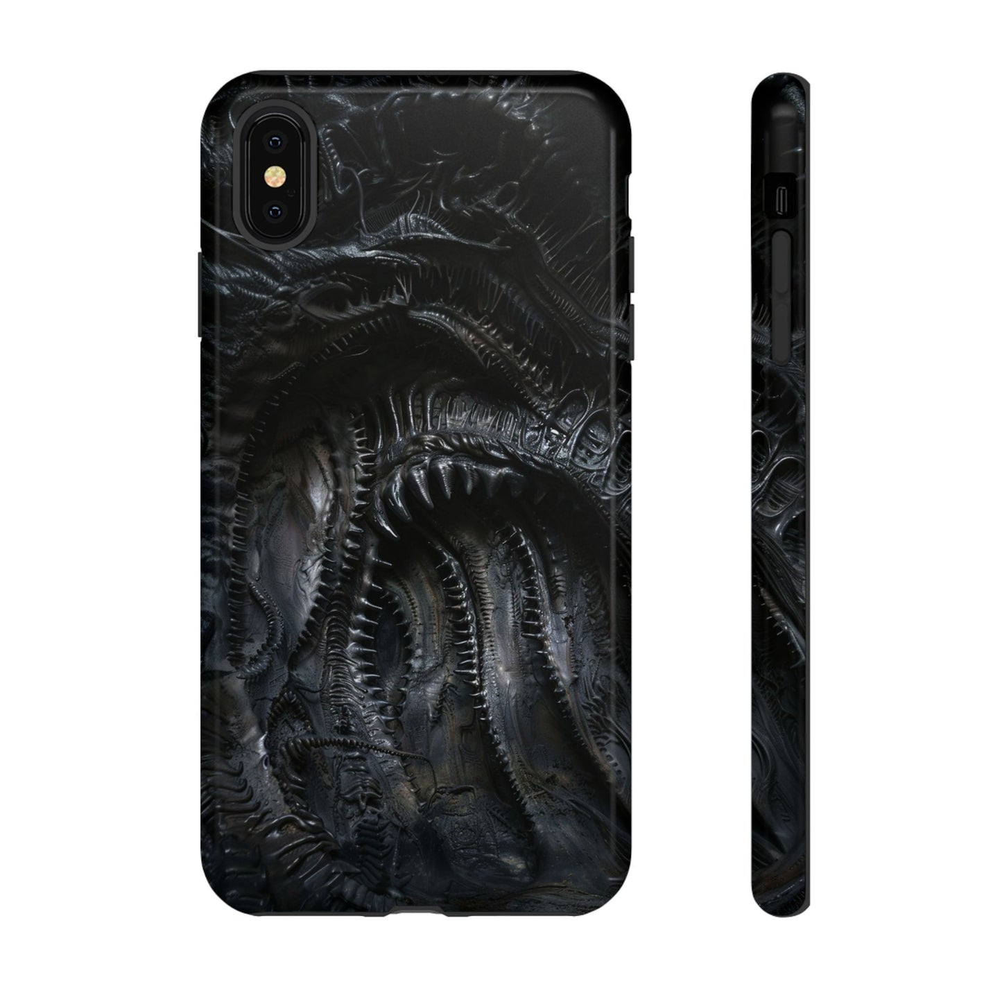 Surreal Biomechanical Phone Case - Gothic Sci-Fi Art for iPhone, Samsung Galaxy, and Google Pixel Devices