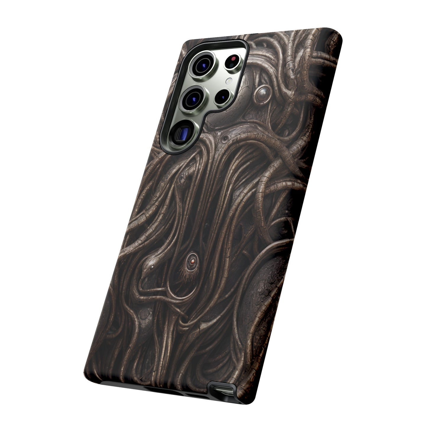 Biomechanical Horror 4 Phone Case – Futuristic Alien Design for iPhone, Samsung Galaxy, and Google Pixel Devices