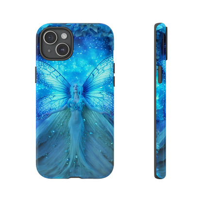 Blue Cosmic Fairy Phone Case – Enchanting Fae Design for iPhone, Samsung Galaxy, and Google Pixel Devices