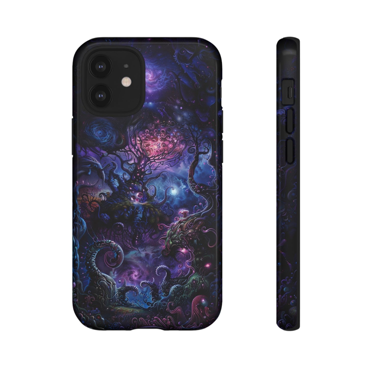 Trippy Psychedelic Alien Landscape Phone Case - Vibrant Abstract Design for iPhone, Samsung Galaxy and Google Pixel Devices