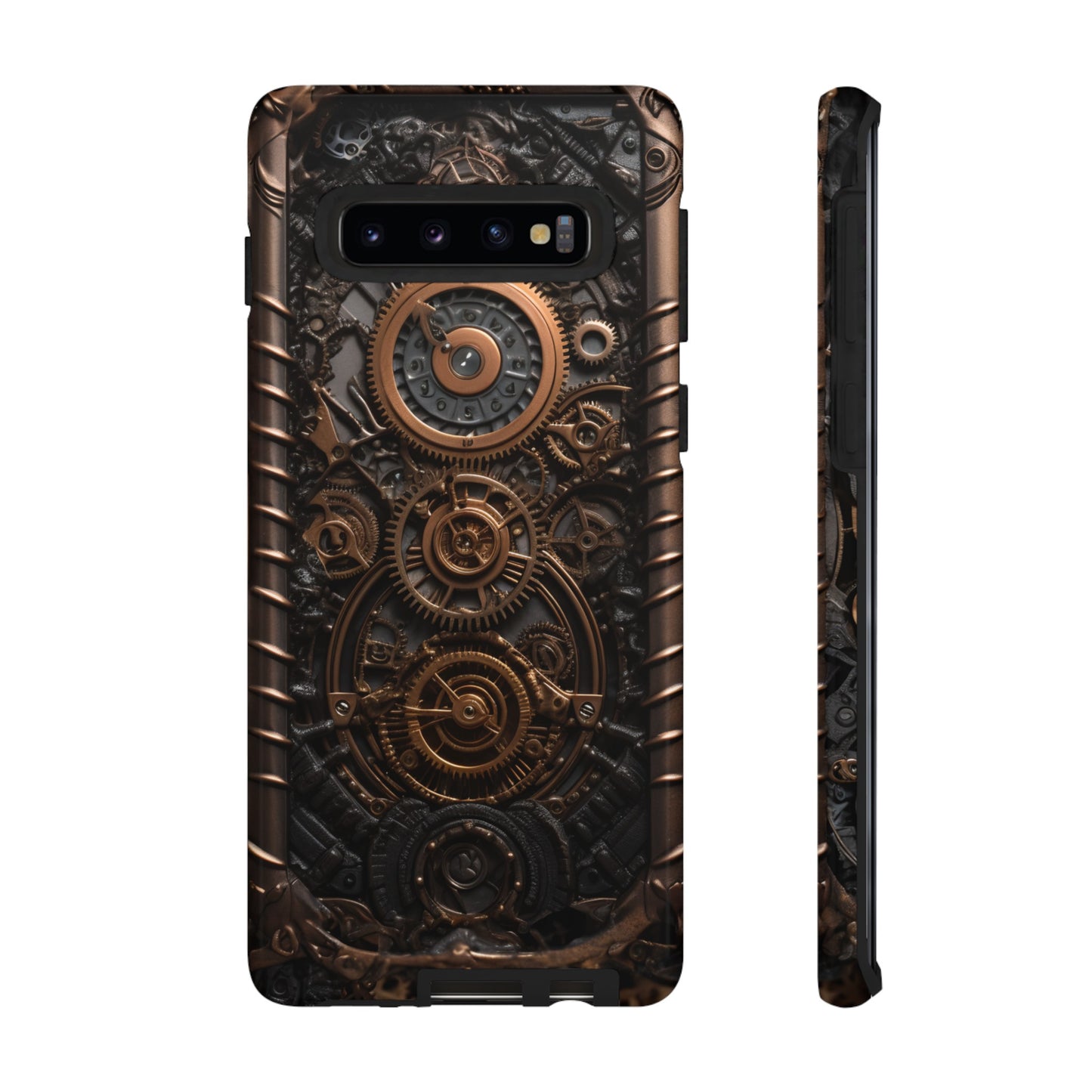 Gearworks 2 Phone Case – Steampunk Victorian Design with Gears and Clockwork for iPhone, Samsung Galaxy, and Google Pixel Devices